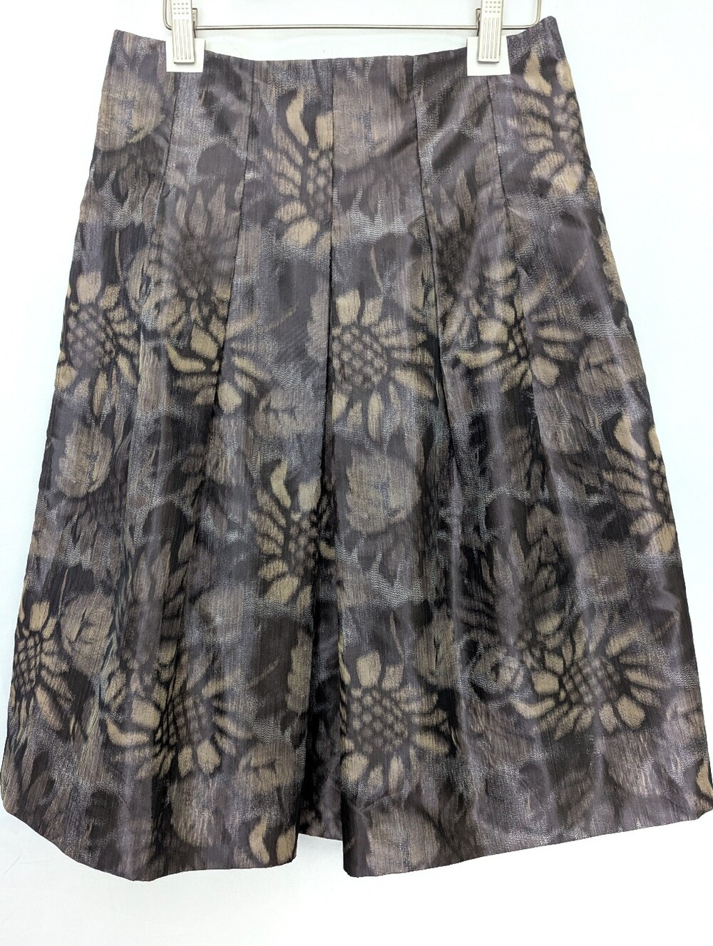 JON Taffeta Pleated Skirt
